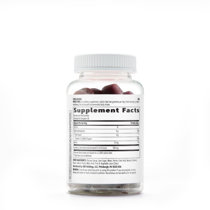 Gnc Women’s Cranberry Gummies, Jeleuri Cu Extract Din Merisor Cu Aroma Naturala, 60 Jeleuri Gnc Women’s Cranberry Gummies, Jeleuri Cu Extract Din Merisor Cu Aroma Naturala, 60 Jeleuri