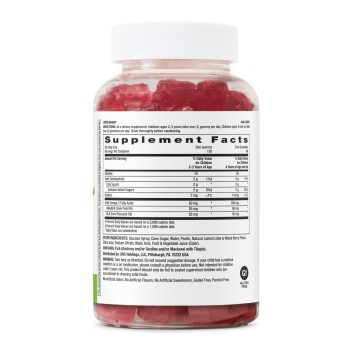 Gnc Milestones Kids Gummy Omega+dha For Kids 2-12, Jeleuri Cu Omega Dha Pentru Dezvoltarea Cognitiva Si Sanatatea Ochilor La Copii, Cu Aroma Naturala De Fructe De Padure Si Lamaie, 120 Jeleuri