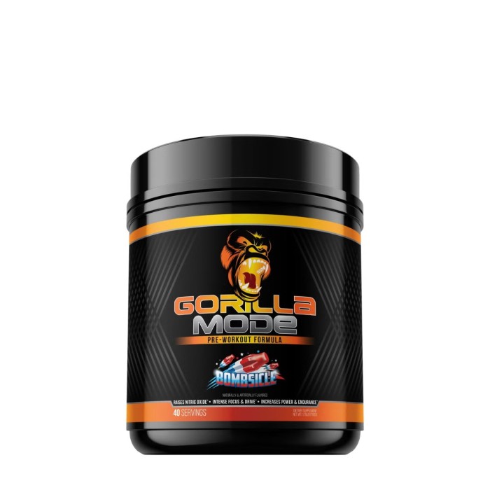 Gorilla Mind Gorilla Mode Pre-workout, Formula De Pre-workout Cu Aroma De Bombsicle, 792 G Gorilla Mind Gorilla Mode Pre-workout, Formula De Pre-workout Cu Aroma De Bombsicle, 792 G