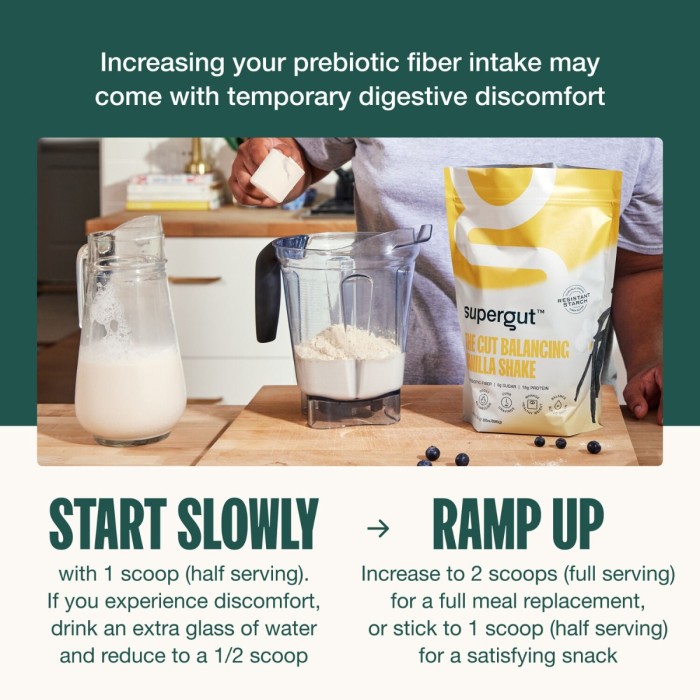 Supergut The Gut Healthy Prebiotic Shake Vanilla Flavor, Shake Proteic Cu Prebiotice , Cu Aroma De Vanilie, 742 G Supergut The Gut Healthy Prebiotic Shake Vanilla Flavor, Shake Proteic Cu Prebiotice , Cu Aroma De Vanilie, 742 G