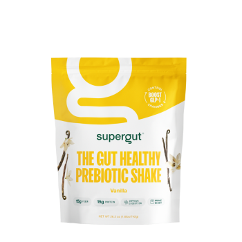 Supergut The Gut Healthy Prebiotic Shake Vanilla Flavor, Shake Proteic Cu Prebiotice , Cu Aroma De Vanilie, 742 G
