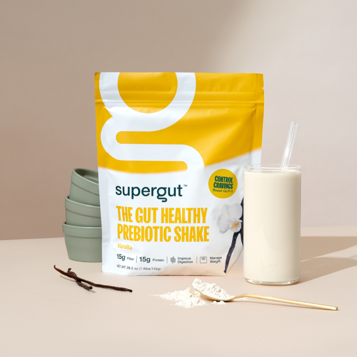 Supergut The Gut Healthy Prebiotic Shake Vanilla Flavor, Shake Proteic Cu Prebiotice , Cu Aroma De Vanilie, 742 G Supergut The Gut Healthy Prebiotic Shake Vanilla Flavor, Shake Proteic Cu Prebiotice , Cu Aroma De Vanilie, 742 G