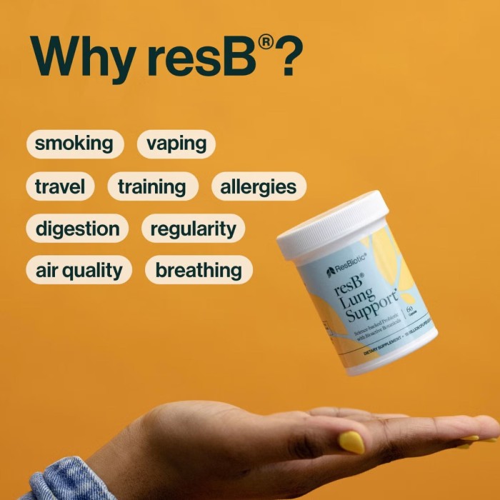 Resbiotic Resb, Suportul Probiotic Pentru Sanatatea Pulmonara, 60 Tb Resbiotic Resb, Suportul Probiotic Pentru Sanatatea Pulmonara, 60 Tb