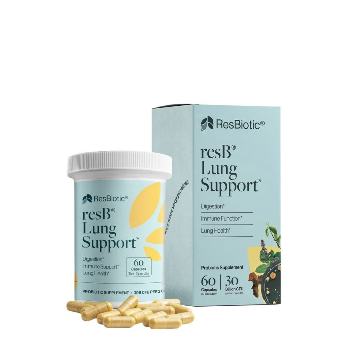 Resbiotic Resb, Suportul Probiotic Pentru Sanatatea Pulmonara, 60 Tb Resbiotic Resb, Suportul Probiotic Pentru Sanatatea Pulmonara, 60 Tb
