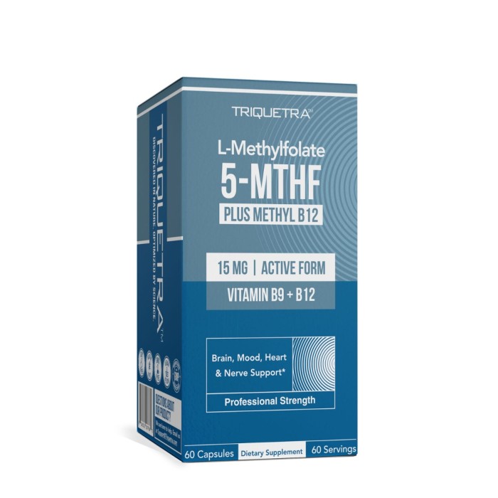 Triquetra L-methylfolate 5-mthf, Forma Bioactiva A Acidului Folic Pentru Sustinerea Functiei Cognitive, A Energiei Celulare Si A Sistemului Nervos, 60 Cps Triquetra L-methylfolate 5-mthf, Forma Bioactiva A Acidului Folic Pentru Sustinerea Functiei Cognitive, A Energiei Celulare Si A Sistemului Nervos, 60 Cps