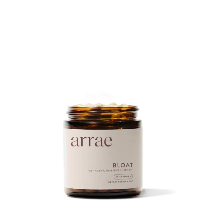 Arrae Bloat Digestive Support, Suport Natural Pentru Digestie Usoara Si Confort Abdominal, 40 Cps Arrae Bloat Digestive Support, Suport Natural Pentru Digestie Usoara Si Confort Abdominal, 40 Cps