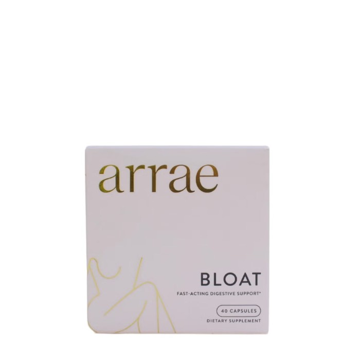 Arrae Bloat Digestive Support, Suport Natural Pentru Digestie Usoara Si Confort Abdominal, 40 Cps Arrae Bloat Digestive Support, Suport Natural Pentru Digestie Usoara Si Confort Abdominal, 40 Cps