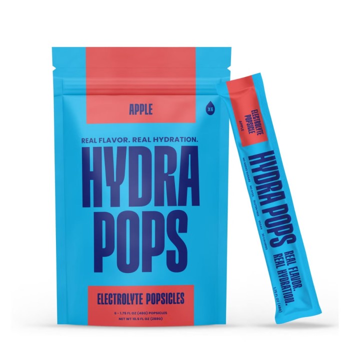 Hydra Pops Electrolyte Popsicles, Electroliti Fara Zahar Cu Aroma De Mere, 288 G Hydra Pops Electrolyte Popsicles, Electroliti Fara Zahar Cu Aroma De Mere, 288 G