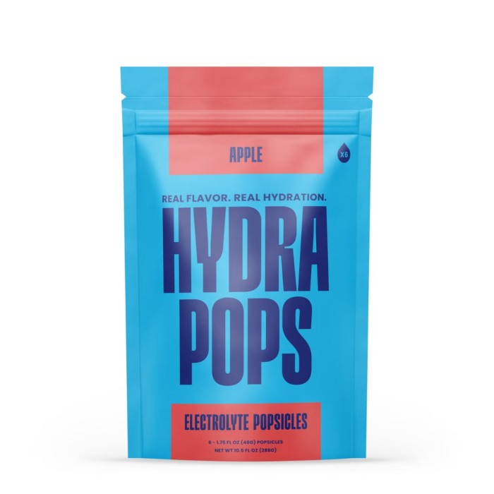 Hydra Pops Electrolyte Popsicles, Electroliti Fara Zahar Cu Aroma De Mere, 288 G Hydra Pops Electrolyte Popsicles, Electroliti Fara Zahar Cu Aroma De Mere, 288 G