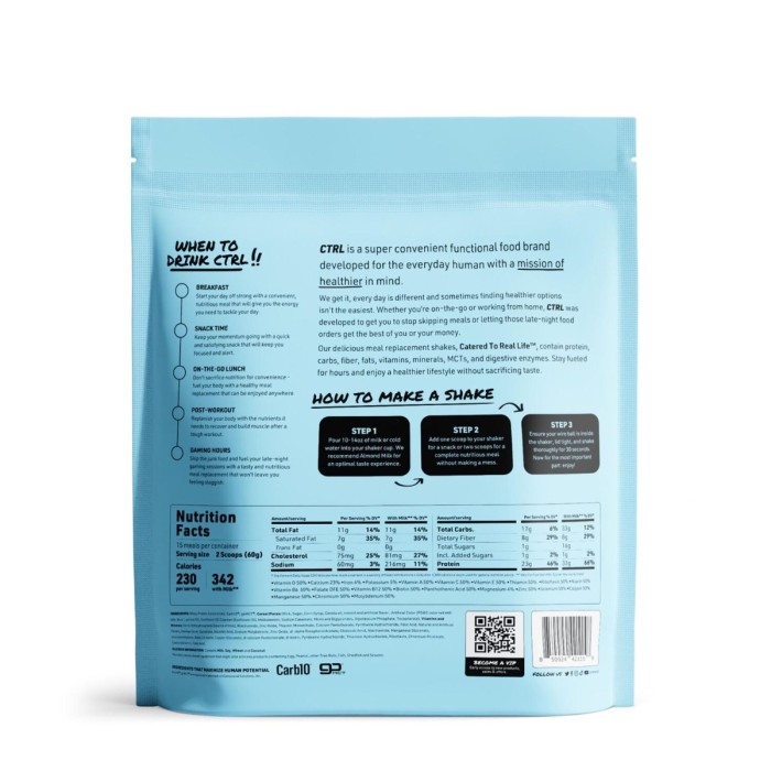 Ctrl Shake Proteic Cu Aroma De Fungi De Cereale Fructate, 900 G Ctrl Shake Proteic Cu Aroma De Fungi De Cereale Fructate, 900 G