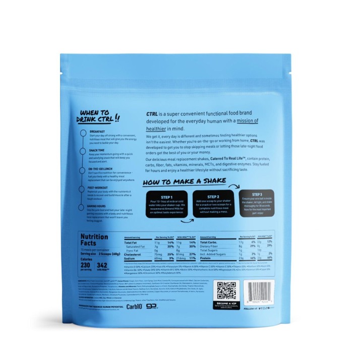 Ctrlshake Proteic Cu Aroma De Biscuiti Si Frisca, 900 G Ctrlshake Proteic Cu Aroma De Biscuiti Si Frisca, 900 G