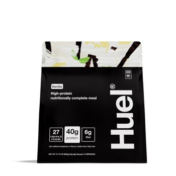 Huel Black Edition, High-protein Meal Powder, Masa Completa Cu Proteine Vegetale, Cu Aroma De Vanilie, 900 G