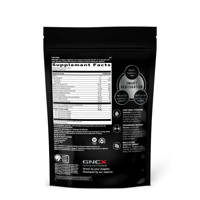 Gnc Amp Amplified Hydration, Electroliti Cu Aroma De Lamaie Si Lime, 20 De Plicuri, 152 G Gnc Amp Amplified Hydration, Electroliti Cu Aroma De Lamaie Si Lime, 20 De Plicuri, 152 G
