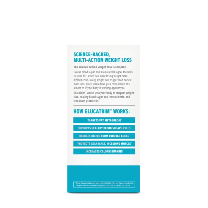 Gnc Total Lean Glucatrim Proven Weight Loss + Blood Glucose Support, Formula Avansata Pentru Slabit, 120 Cps Gnc Total Lean Glucatrim Proven Weight Loss + Blood Glucose Support, Formula Avansata Pentru Slabit, 120 Cps