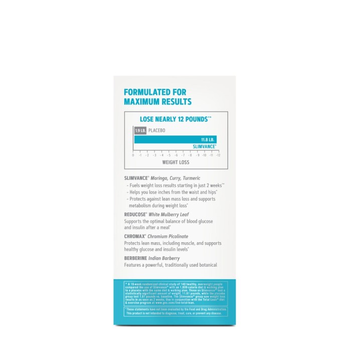 Gnc Total Lean Glucatrim Proven Weight Loss + Blood Glucose Support, Formula Avansata Pentru Slabit, 120 Cps Gnc Total Lean Glucatrim Proven Weight Loss + Blood Glucose Support, Formula Avansata Pentru Slabit, 120 Cps