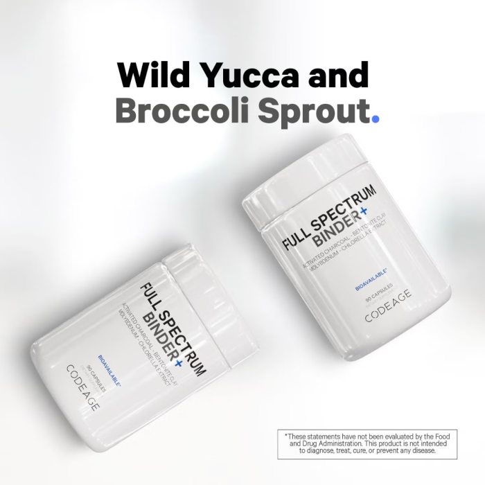 Codeage Universal Binder + Full Spectrum, Formula Pentru Eliminarea Toxinelor Si Sustinerea Microbiomului, 90 Cps Codeage Universal Binder + Full Spectrum, Formula Pentru Eliminarea Toxinelor Si Sustinerea Microbiomului, 90 Cps