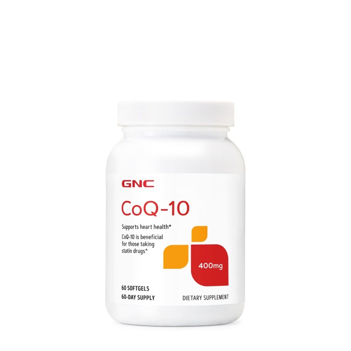 Gnc Coq-10 Naturala 400 Mg, Coenzima Q-10, 60 Cps Gnc Coq-10 Naturala 400 Mg, Coenzima Q-10, 60 Cps