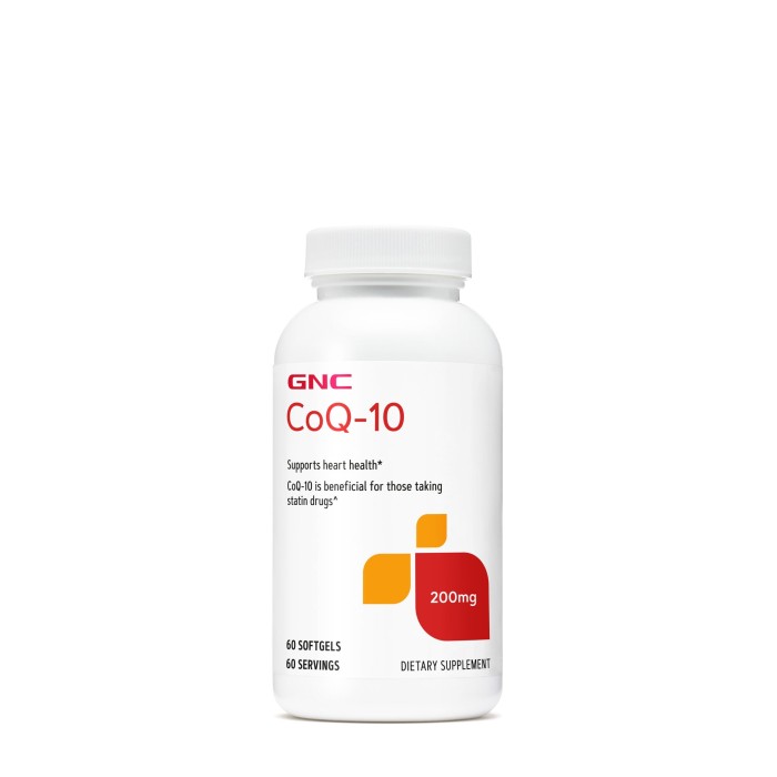 Gnc Coenzima Coq-10 Naturala 200 Mg, 60 Cps Gnc Coenzima Coq-10 Naturala 200 Mg, 60 Cps