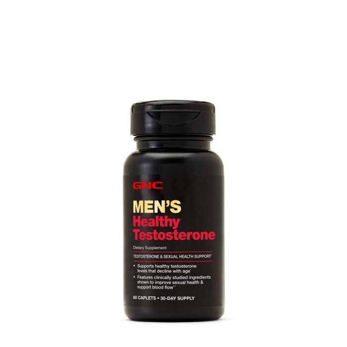 Gnc Men's Healthy Testosterone, Formula Pentru Nivel Optim Si Sanatos De Testosteron, 60 Tb Gnc Men's Healthy Testosterone, Formula Pentru Nivel Optim Si Sanatos De Testosteron, 60 Tb