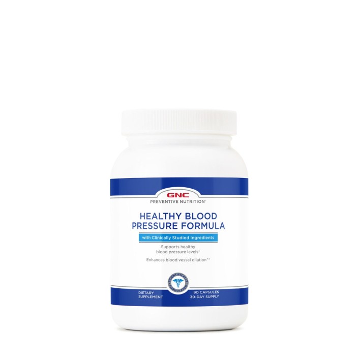 Gnc Preventive Nutrition Healthy Blood Pressure Formula, Formula Pentru Reglarea Tensiunii Arteriale, 90 Cps Gnc Preventive Nutrition Healthy Blood Pressure Formula, Formula Pentru Reglarea Tensiunii Arteriale, 90 Cps