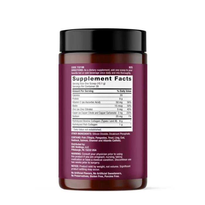 Gnc Premier Collagen Powder, Formula Premium De Peptide De Colagen Hidrolizat Fara Aroma, 282.8 G Gnc Premier Collagen Powder, Formula Premium De Peptide De Colagen Hidrolizat Fara Aroma, 282.8 G