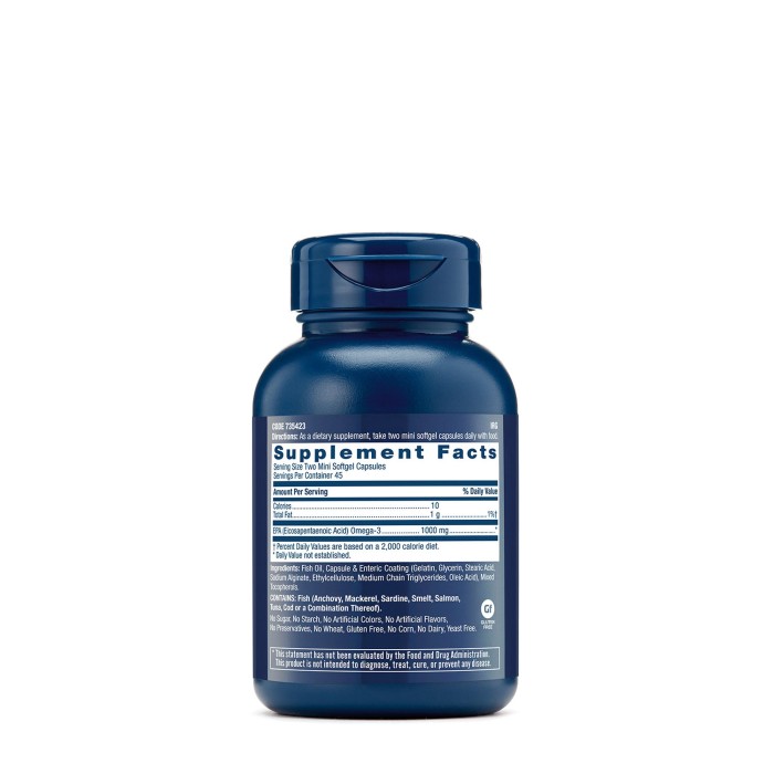 Gnc Triple Strength Epa 1000mg Mini, 90 Cps Gnc Triple Strength Epa 1000mg Mini, 90 Cps