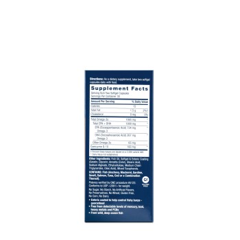 Gnc Triple Strength Fish Oil Plus Coq-10, Ulei De Peste Plus Coenzima Q-10, 60 Cps