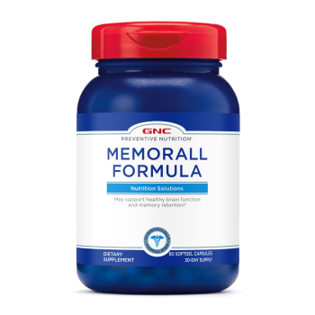 Gnc Preventive Nutrition Memorall, Formula Pentru Sanatatea Creierului Si Imbunatatirea Memoriei, 60 Cps