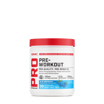 Gnc Pro Performance Pre-workout - Blue Raspberry Flavor, Pre-workout, Cu Aroma De Blue Raspberry, 339g