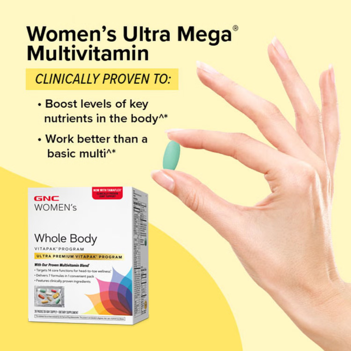 Gnc Women’s – Whole Body Vitapak Program, Complex De Multivitamine Pentru Femei, Pentru Intregul Organism, 30 Pachetele