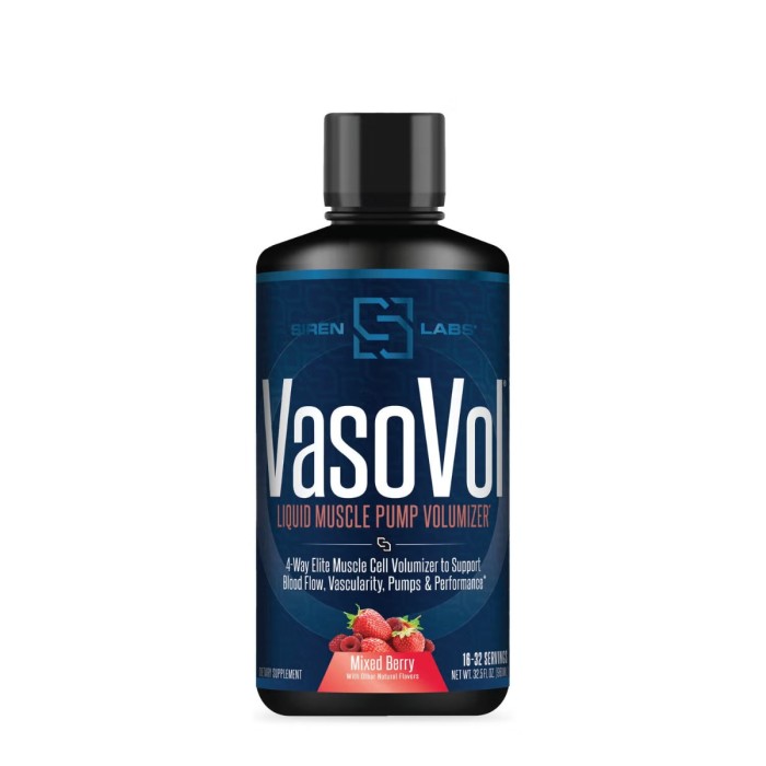 Sirenlabs Vaso Vol, Formula Avansata Pentru Pompare Musculara Si Performanta Cu Aroma De Fructe De Padure, 960 Ml Sirenlabs Vaso Vol, Formula Avansata Pentru Pompare Musculara Si Performanta Cu Aroma De Fructe De Padure, 960 Ml