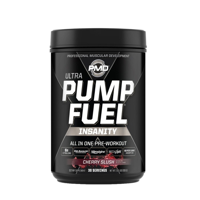 Pmd Ultra Pump Fuel Insanity Cherry Slush Flavor, Formula Pre-workout Cu Aroma De Cirese, 930 G Pmd Ultra Pump Fuel Insanity Cherry Slush Flavor, Formula Pre-workout Cu Aroma De Cirese, 930 G