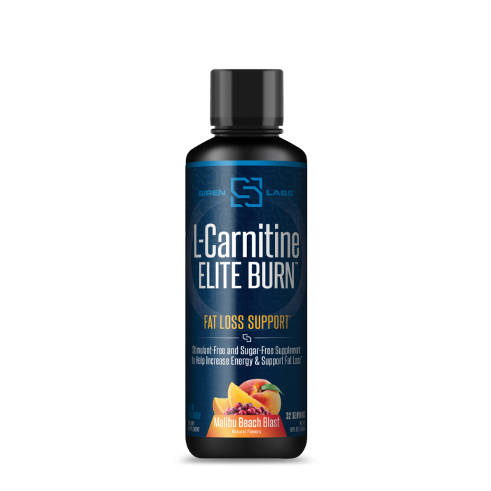 Sirenlabs L-carnitine Elite Burn, L-carnitina Lichida, Cu Aroma Tropicala, 480 Ml Sirenlabs L-carnitine Elite Burn, L-carnitina Lichida, Cu Aroma Tropicala, 480 Ml