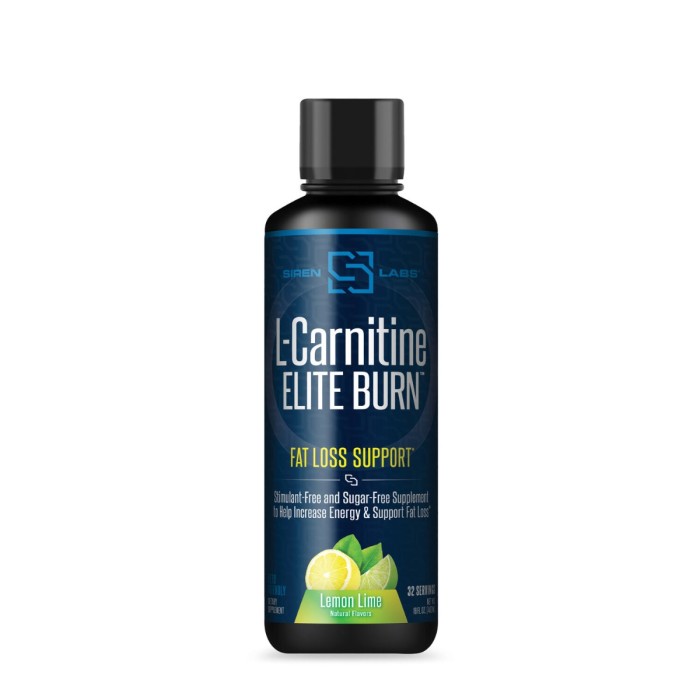 Sirenlabs L-carnitine Elite Burn, L-carnitina Lichida, Cu Aroma De Lamaie Si Lime, 480 Ml Sirenlabs L-carnitine Elite Burn, L-carnitina Lichida, Cu Aroma De Lamaie Si Lime, 480 Ml