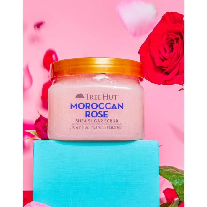 Tree Hut Shea Sugar Scrub Moroccan Rose, 510 G Tree Hut Shea Sugar Scrub Moroccan Rose, 510 G