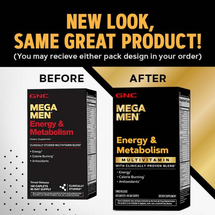 Gnc Mega Men Energy & Metabolism, Complex De Multivitamine Pentru Barbati, Energie Si Metabolism, 180 Tb Gnc Mega Men Energy & Metabolism, Complex De Multivitamine Pentru Barbati, Energie Si Metabolism, 180 Tb