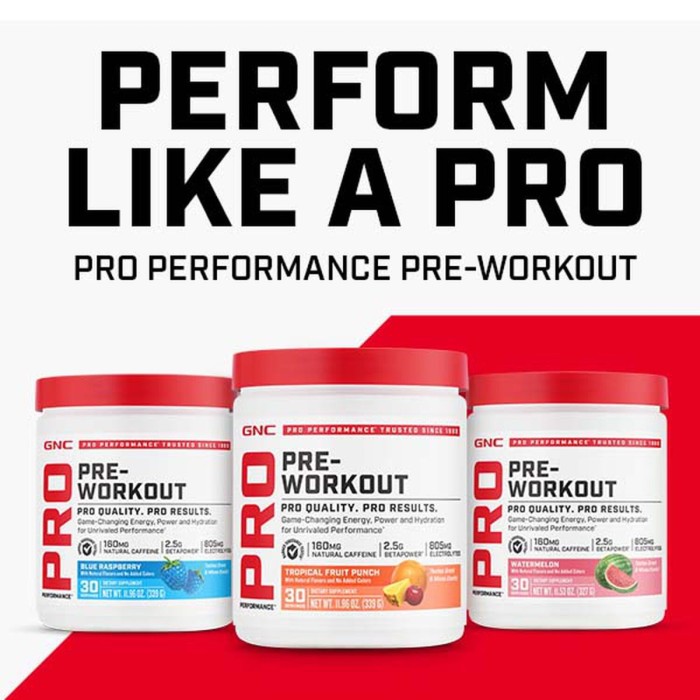 Gnc Pro Performance Pre-workout - Tropical Fruit Punch Flavor, Pre-workout, Cu Aroma De Punch De Fructe Tropicale, 339g Gnc Pro Performance Pre-workout - Tropical Fruit Punch Flavor, Pre-workout, Cu Aroma De Punch De Fructe Tropicale, 339g