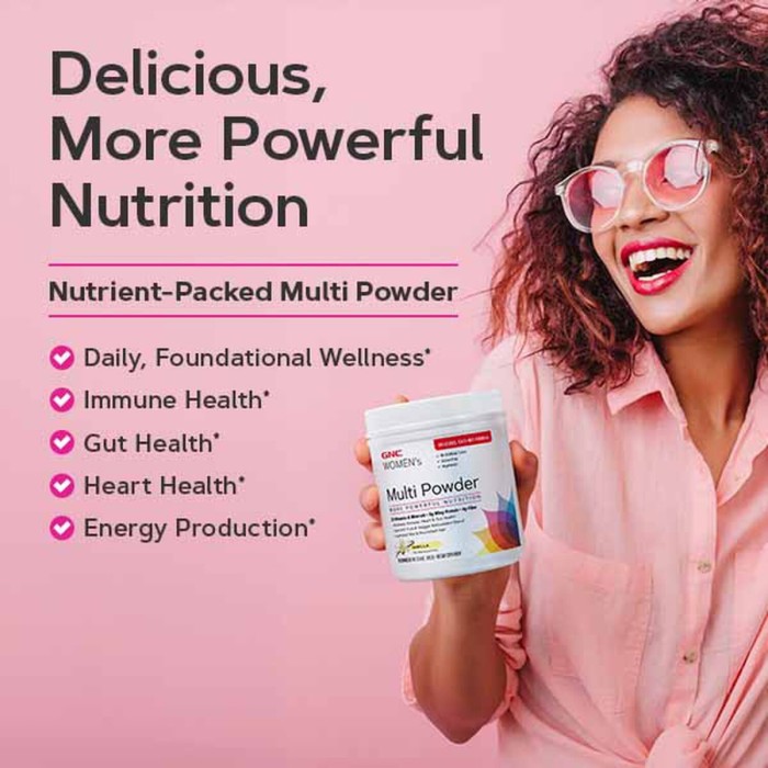 Gnc Women’s Multi Powder, Pudra Cu Multivitamine, Proteina Si Verdeturi Pentru Femei Cu Aroma De Ciocolata, 543 G Gnc Women’s Multi Powder, Pudra Cu Multivitamine, Proteina Si Verdeturi Pentru Femei Cu Aroma De Ciocolata, 543 G