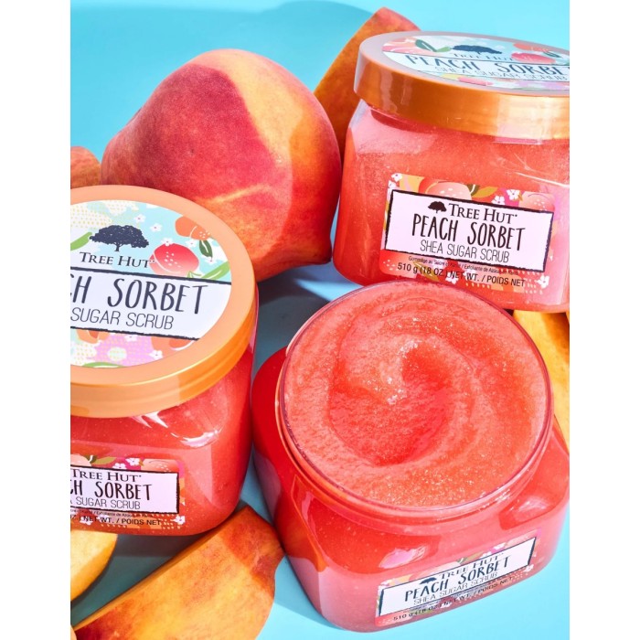 Tree Hut Shea Sugar Scrub Peach Sorbet, 510 G Tree Hut Shea Sugar Scrub Peach Sorbet, 510 G