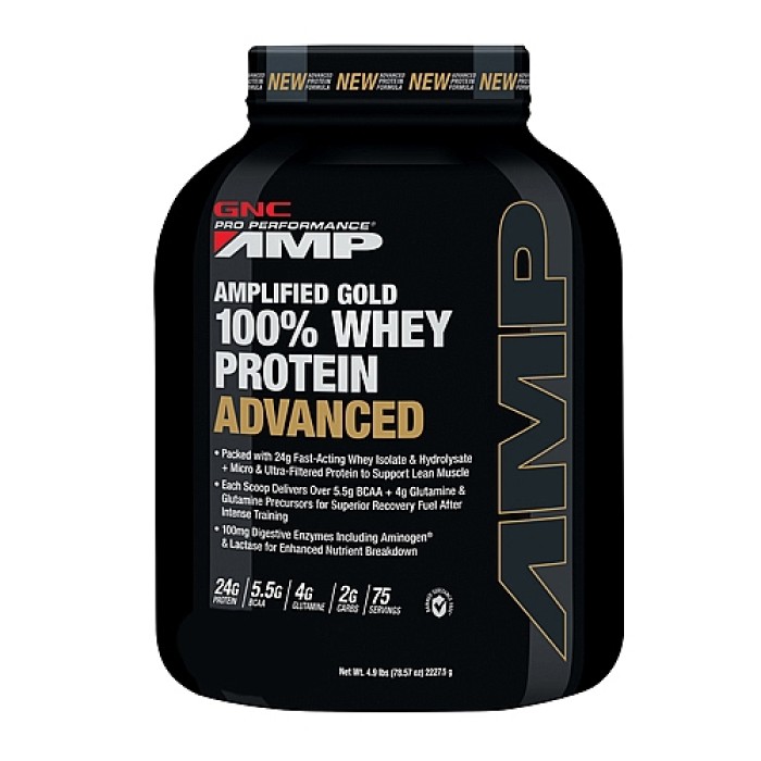 Gnc Pro Performance Amp Amplified Gold Proteina Din Zer Advanced Cu Aroma De Ciocolata, 2325 G Gnc Pro Performance Amp Amplified Gold Proteina Din Zer Advanced Cu Aroma De Ciocolata, 2325 G