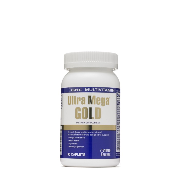 Gnc Multivitamin Ultra Mega Gold, Complex De Multivitamine, 90 Tb Gnc Multivitamin Ultra Mega Gold, Complex De Multivitamine, 90 Tb