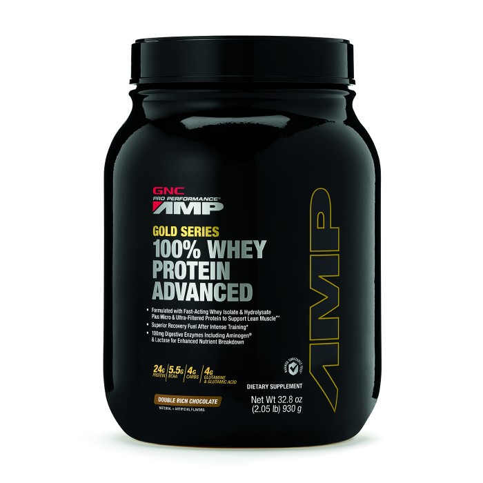 Gnc Amp Gold Series 100% Whey Protein Advanced, Proteina Din Zer, Cu Aroma De Ciocolata, 930 G Gnc Amp Gold Series 100% Whey Protein Advanced, Proteina Din Zer, Cu Aroma De Ciocolata, 930 G
