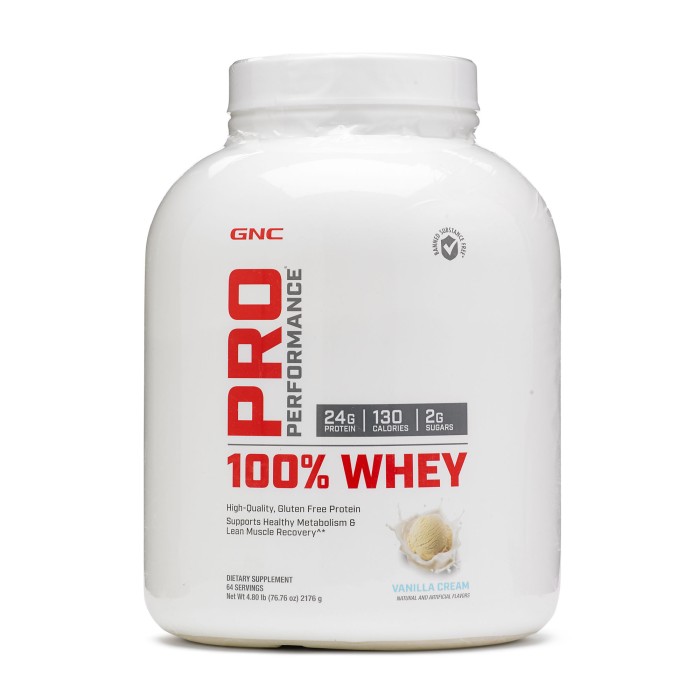 Gnc Pro Performance 100% Whey, Proteina Din Zer Cu Aroma De Vanilie, Testata Antidoping, 2176 G Gnc Pro Performance 100% Whey, Proteina Din Zer Cu Aroma De Vanilie, Testata Antidoping, 2176 G