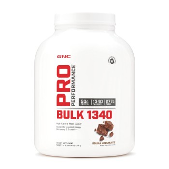 Gnc Pro Performance Bulk 1340, Formula Proteica Pentru Crestere In Greutate, Cu Aroma De Ciocolata, Testata Antidoping, 3240 G