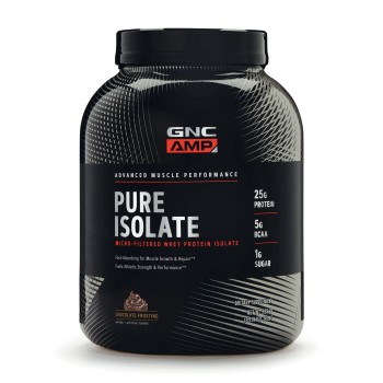 Gnc Amp Pure Isolate, Proteina Izolata Din Zer Cu Aroma De Ciocolata, 2415 G