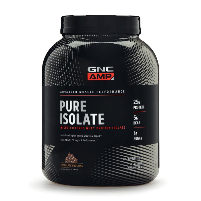 Gnc Amp Pure Isolate, Proteina Izolata Din Zer Cu Aroma De Ciocolata, 2415 G Gnc Amp Pure Isolate, Proteina Izolata Din Zer Cu Aroma De Ciocolata, 2415 G