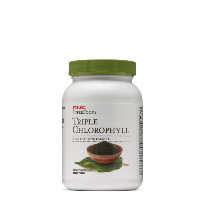 Gnc Superfoods Triple Chlorophyll, Clorofila Tripla Cu Fitonutrienti, 90 Cps Gnc Superfoods Triple Chlorophyll, Clorofila Tripla Cu Fitonutrienti, 90 Cps