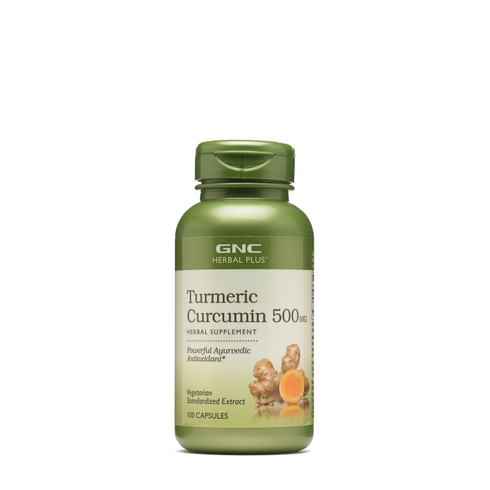 Gnc Herbal Plus Turmeric Curcumin 500 Mg, Turmeric Curcumina,100 Cps Gnc Herbal Plus Turmeric Curcumin 500 Mg, Turmeric Curcumina,100 Cps