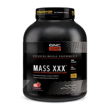 AMP Mass XXX Proteina din zer cu aroma de capsuni (2724 grame), GNC