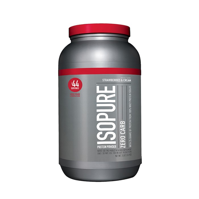 Isopure Zero Carb Proteina cu aroma de crema de capsuni (1360 grame), GNC de la Biom.ro. Online e mai simplu Isopure Zero Carb Proteina cu aroma de crema de capsuni (1360 grame), GNC de la Biom.ro. Online e mai simplu